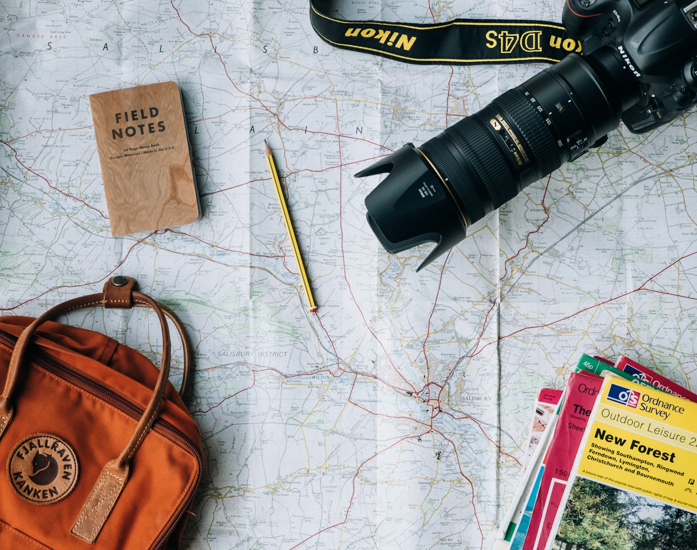 Traveller with map planning a journey