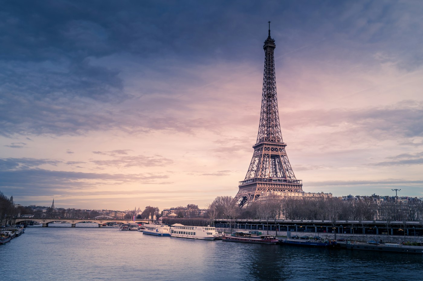 Paris France cityscape with Eiffel Tower
