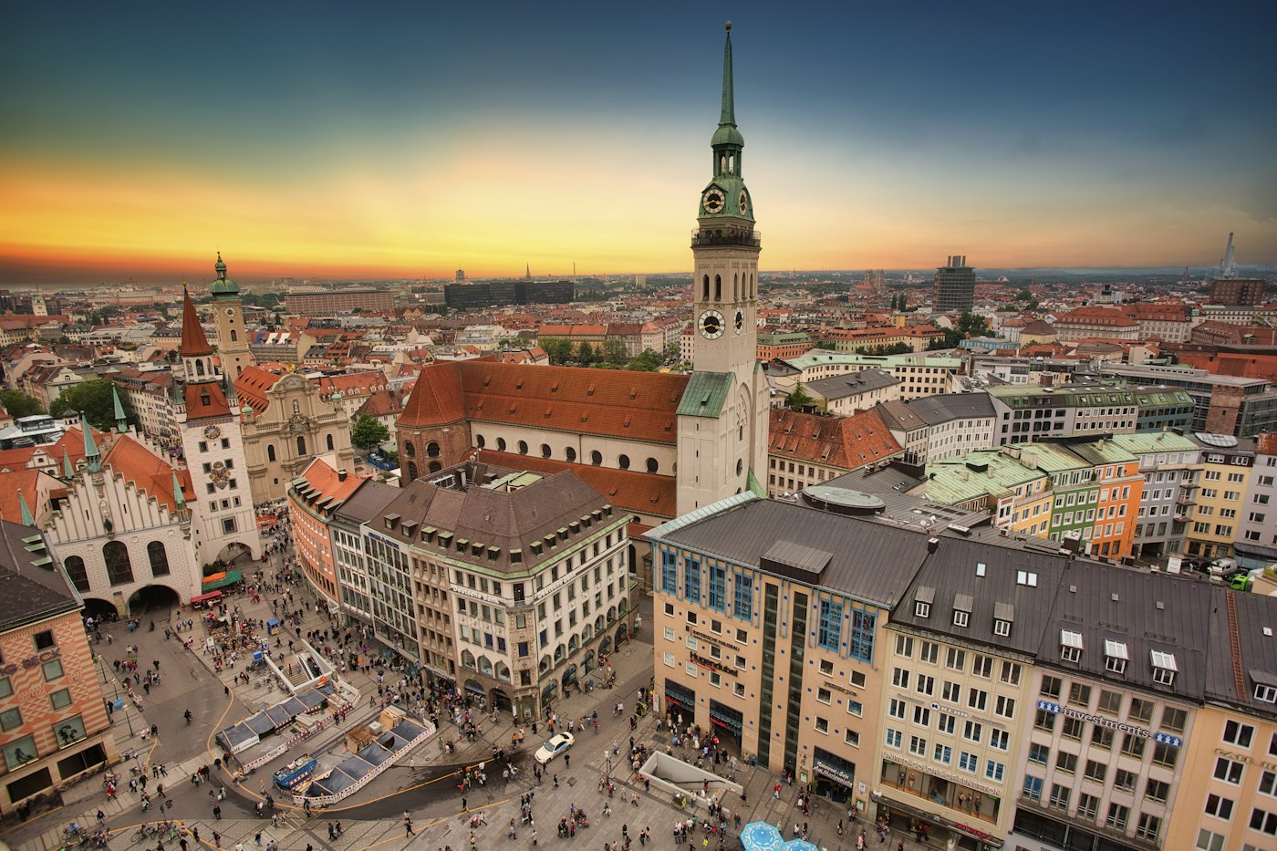 Marienplatz and Neues Rathaus in Munich